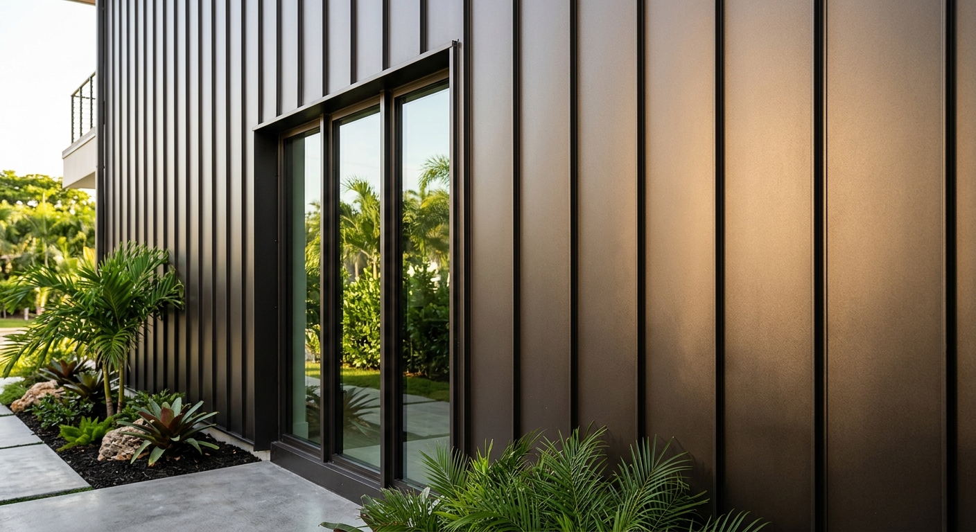 Siding dark bronze